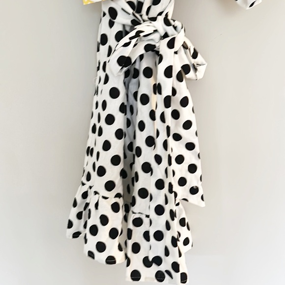 NWT Lisa Marie Fernandez X Target Black white one shoulder Polkadot mini dress - Picture 7 of 9